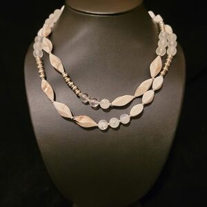 Estate Charming Charlie Lucite Beaded Necklace